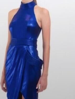 Zhivago miracle metallic blue dress